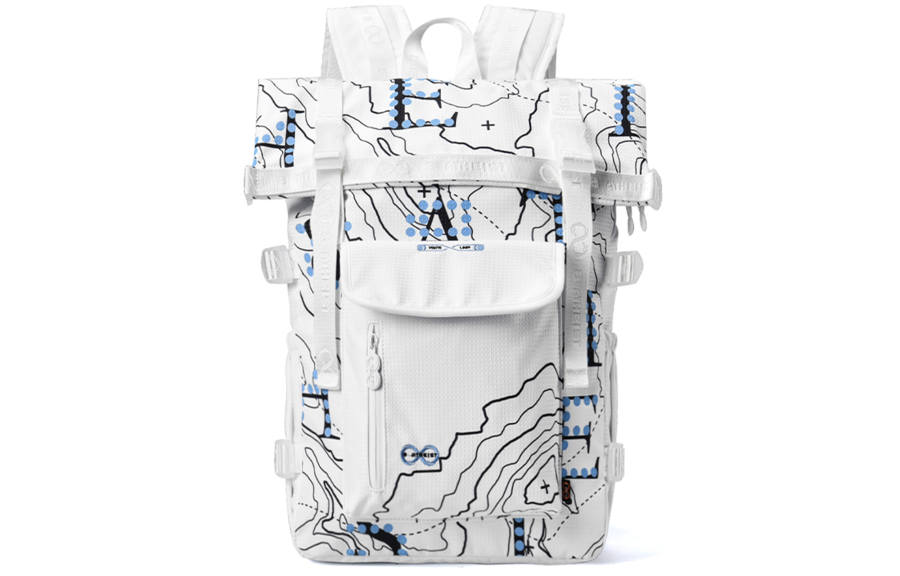 8atheist 8atheist Polyester Backpack Large Unisex Iridescent White