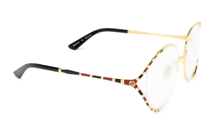GUCCI Round Sunglasses Unisex Gold