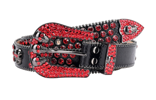 NINE NAIL Microfiber Women's Belt Unisex Width 3.8cm