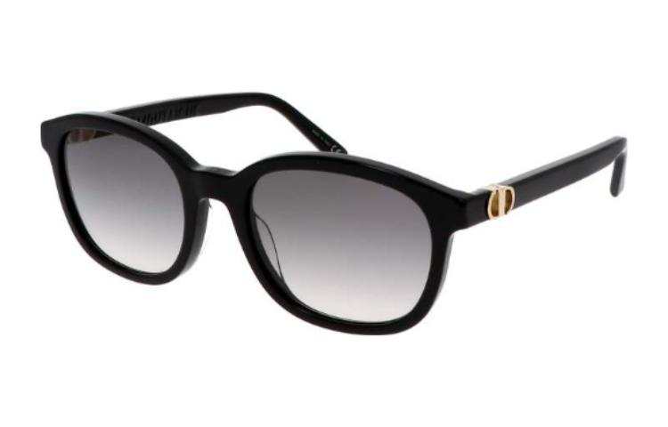 DIOR DIOR Irregular Shape Sunglasses Women's Black