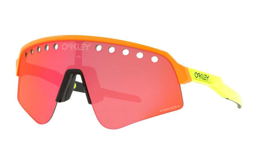 Oakley Oakley Plastic Irregular Shape Sunglasses Men's Orange