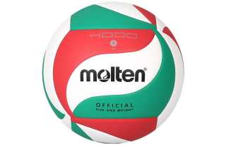 Molten Pu Size 5 Volleyball Unisex Red Green White