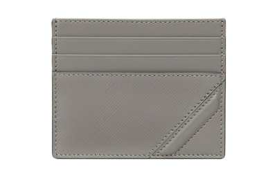 FENDI Calfskin Card Holder Men's Gray