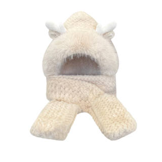 ACUC Polyester Hoods & Plush Hats Women's Beige/Khaki