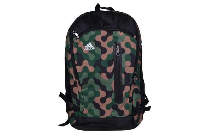 Adidas Adidas Polyester Backpack Regular Men's Green & Black