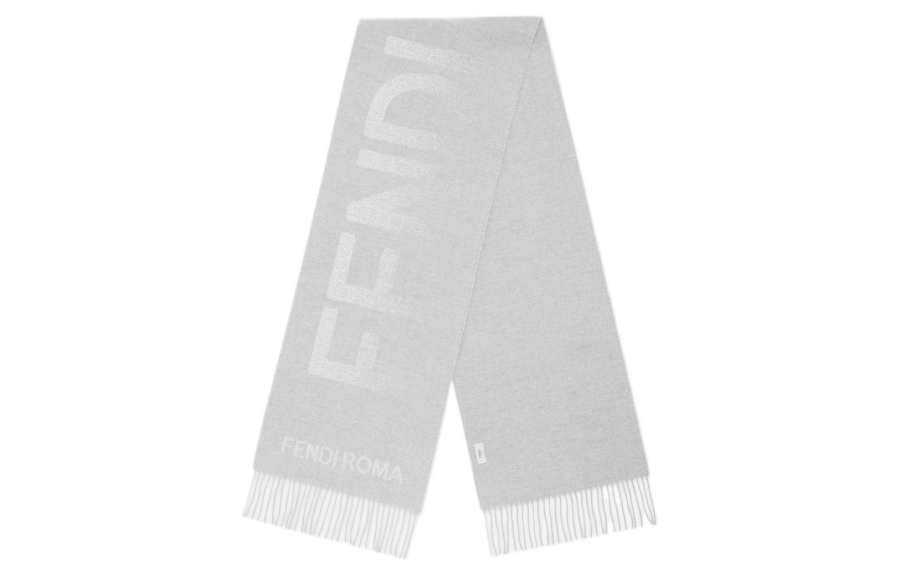 FENDI Knit Scarves Women's Gray