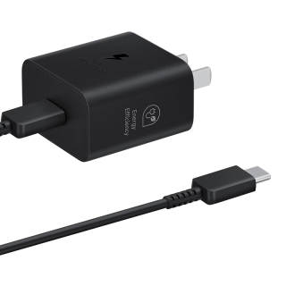 SAMSUNG Including Travel Black White Portable, Compatible With Type C Original Charger