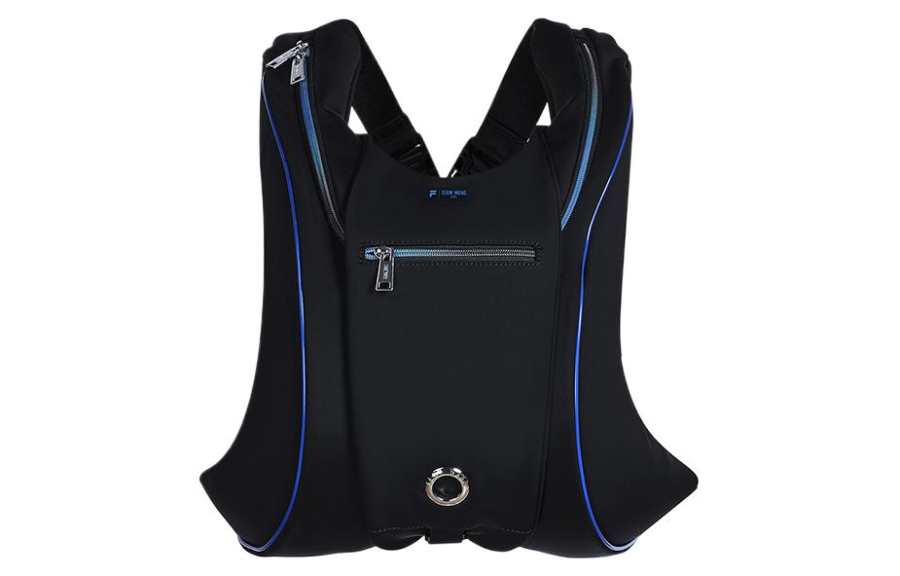FILA FUSION TEAM WANG Design Collaboration Fabric Backpack Regular Unisex Pitch Black