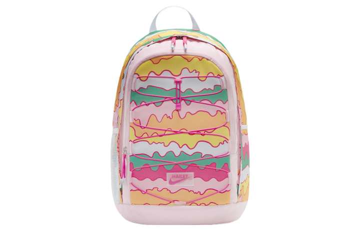Nike Nike Doernbecher Freestyle Hailey Collaboration Polyester Backpack Women's Medium Soft Pink & Light Blue & Vibrant Pink