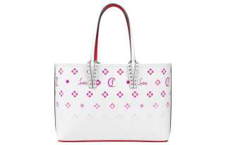 Christian Louboutin CL LUBOTING Calfskin Handbag Small Women's White