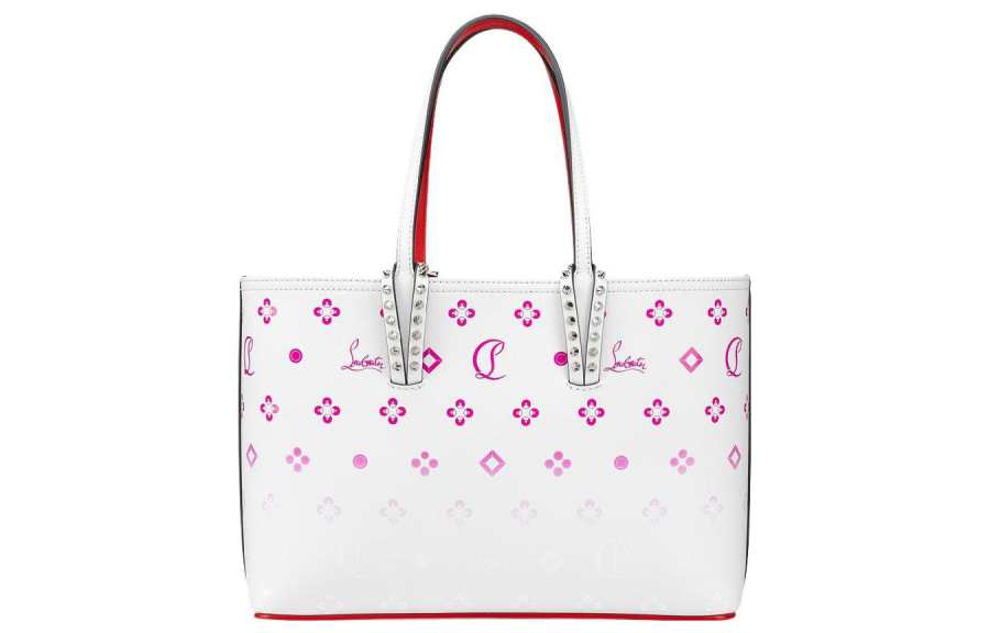 Christian Louboutin CL LUBOTING Calfskin Handbag Small Women's White