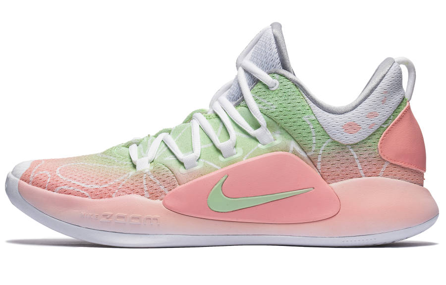 Nike Nike Abrasion Resistant Slip Resistant Low top Basketball Shoes Men's Green Pink