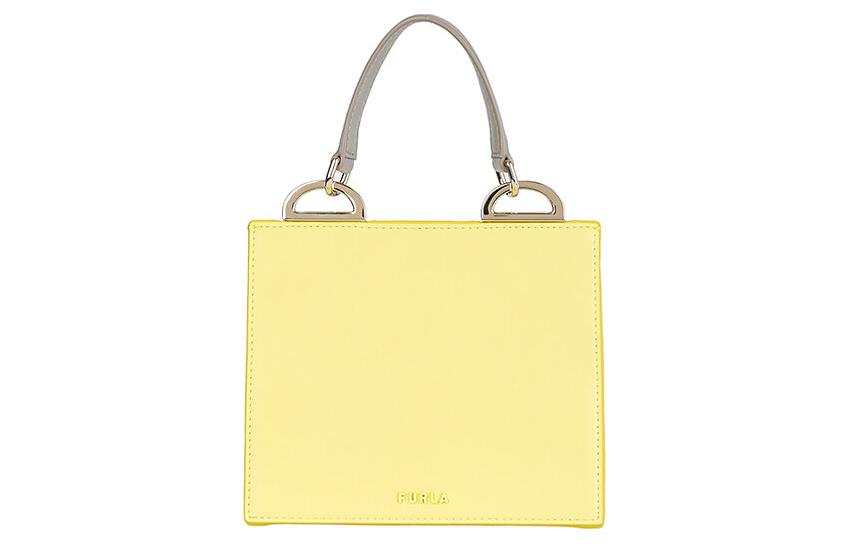 Furla Pu Shoulder Bag, Crossbody Bag, Handbag Mini Women's Yellow