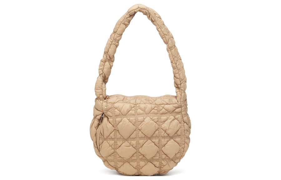 CARLYN Nylon Cloud Bag, Handbag, Shoulder Bag Women's Light Umber