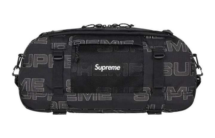 Supreme Supreme Acrylic Fiber Handbag Travel Bag Unisex Black
