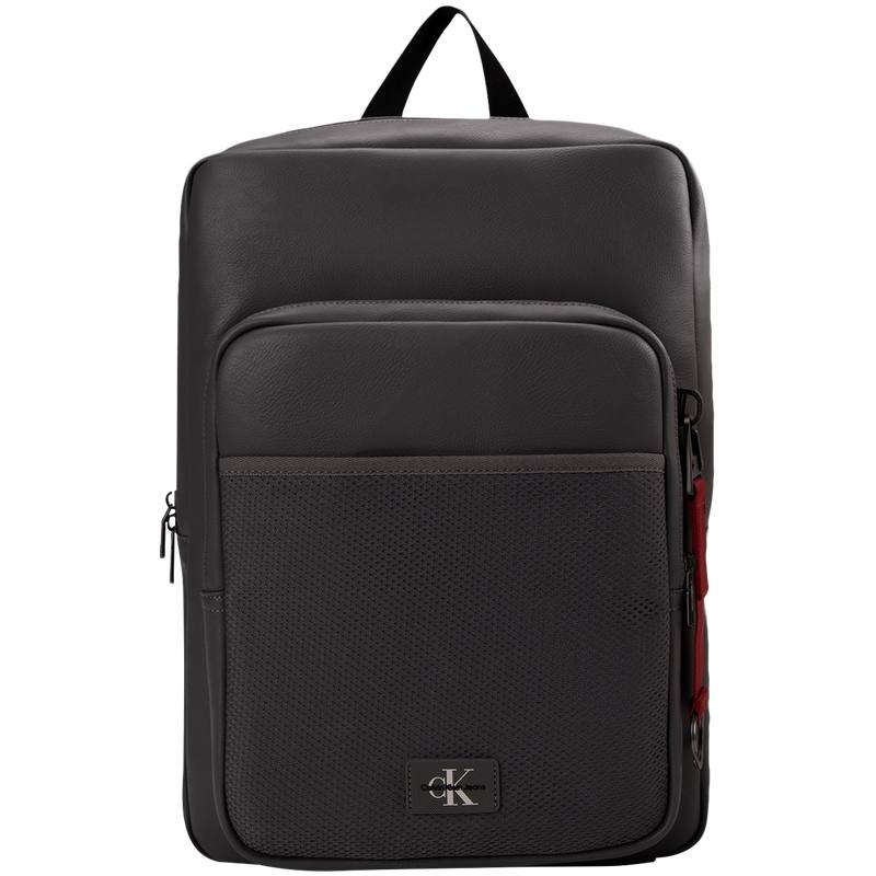 CALVIN KLEIN Blended Material Backpack Men's Moon Mist Gray