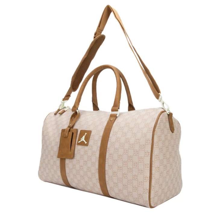 Jordan Jordan Polyester Gym Bag One Shoulder Crossbody Travel Bag Unisex Beige