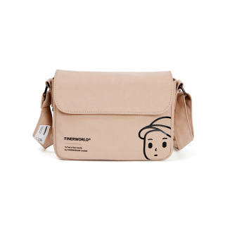 Finerworld Nylon Messenger Bag, Crossbody Bag Regular Unisex Solid Color