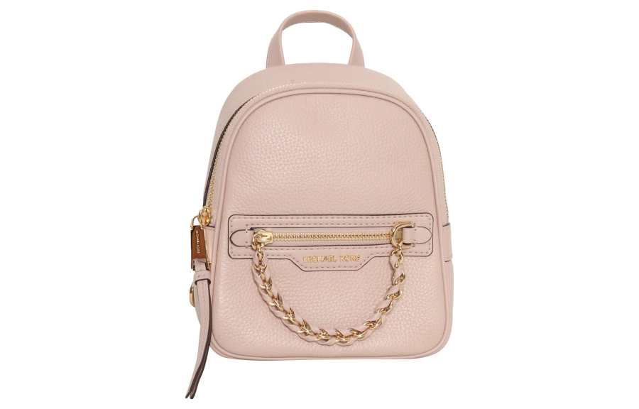 MICHAEL KORS Elliot Litchi Grain Leather Backpack Extra Small Women's Pink