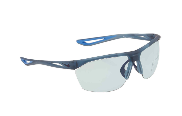 Nike Nike Plastic Irregular Shape Sunglasses Unisex Blue