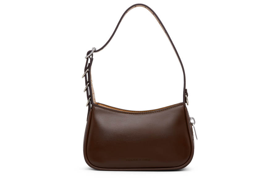 CHARLES&KEITH Pu Shoulder Bag, Crossbody Bag Regular Women's Noir Black/Dark Brown/Dark Brown/Green