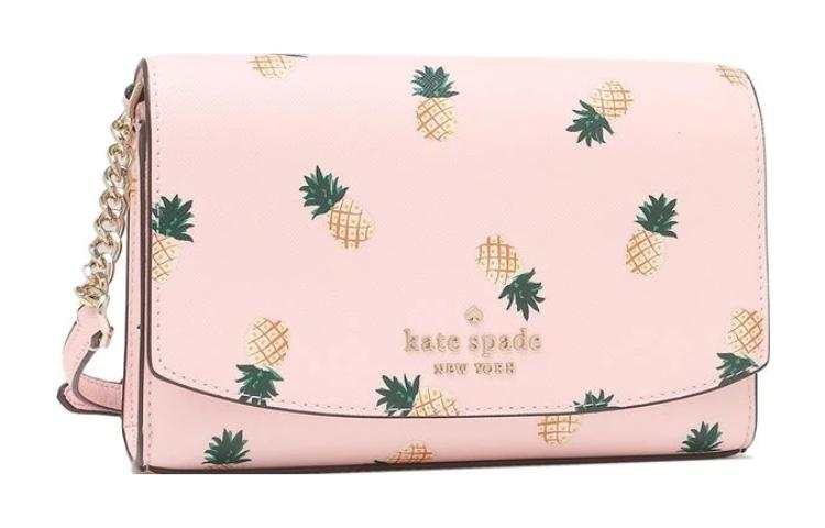 Kate Spade PVC Shoulder Bag Women's Pink Multicolor