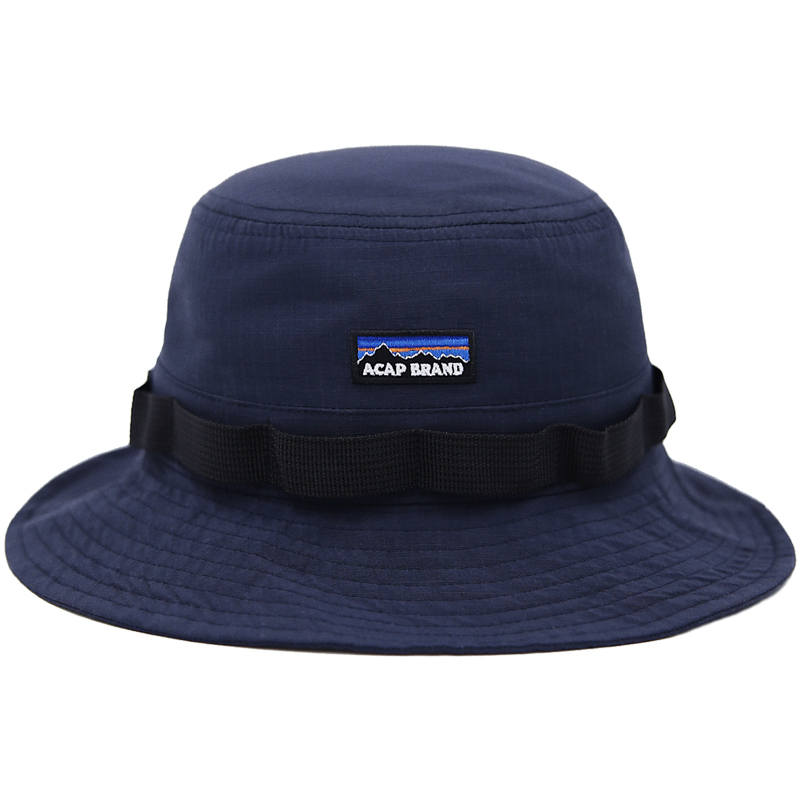 ACAP ACAP Cotton Bucket Hats Unisex Navy Blue