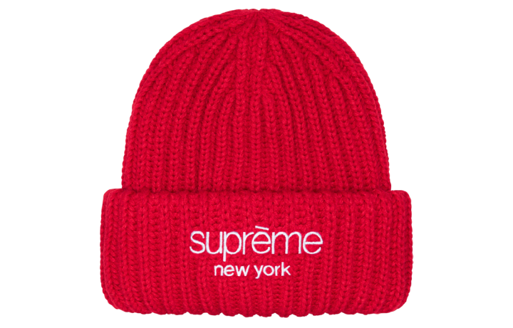 Supreme Supreme Classic Logo Chunky Ribbed Beanie