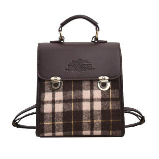ResNonverba Pu Backpack Regular Women's Coffee/Brown/Khaki