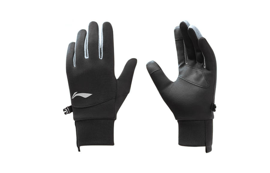 Li-Ning Li Ning Polyester Gloves Unisex Black