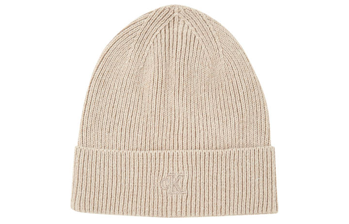 Calvin Klein CALVIN KLEIN Nylon, Wool, Viscose, Cashmere Beanies Men's Beige