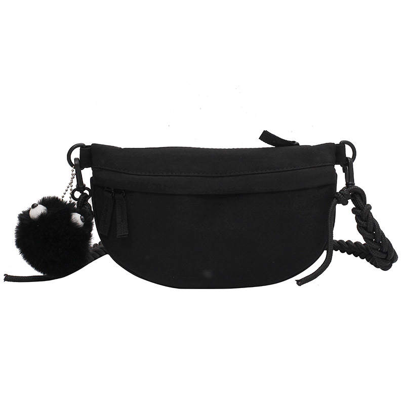 Duoluplo Nylon Fabric Sling Bag Regular Unisex Red/Black/Gray
