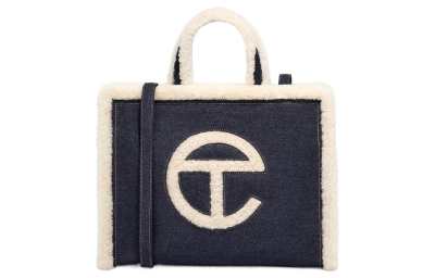 UGG Telfar Fabric Tote Bag, Shopping Bag, Shoulder Bag, Crossbody Bag, Handbag Medium Women's Denim Blue