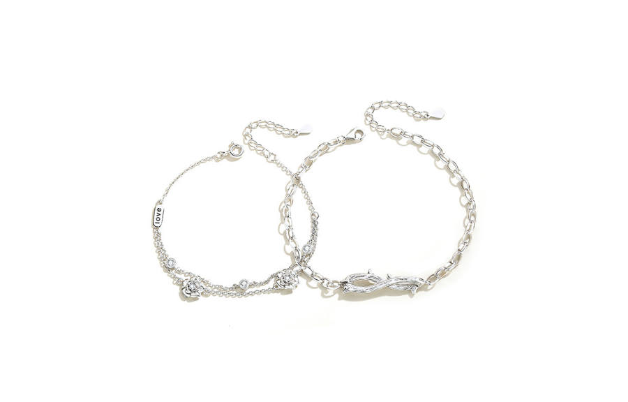 SHANGYINFU Alloy/925 Sterling Silver Bracelets Unisex