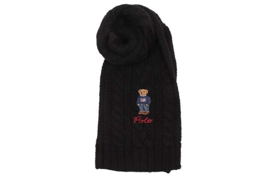 Polo Ralph Lauren Knit Scarves Unisex Black