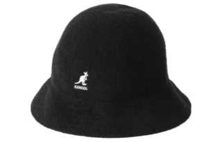 KANGOL Acrylic Fiber, Modacrylic, Nylon Bucket Hats Unisex Black