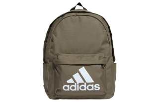 Adidas Recycled Polyester Backpack Unisex Strata Olive Green & White