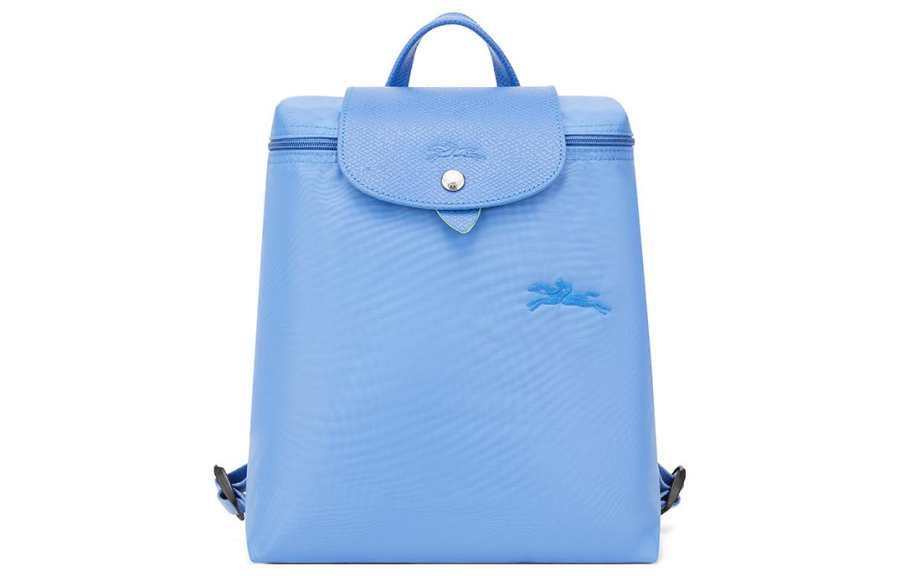LONGCHAMP LONGCHAMP Snap And Zip Closure Polyamide Backpack Women's Blue