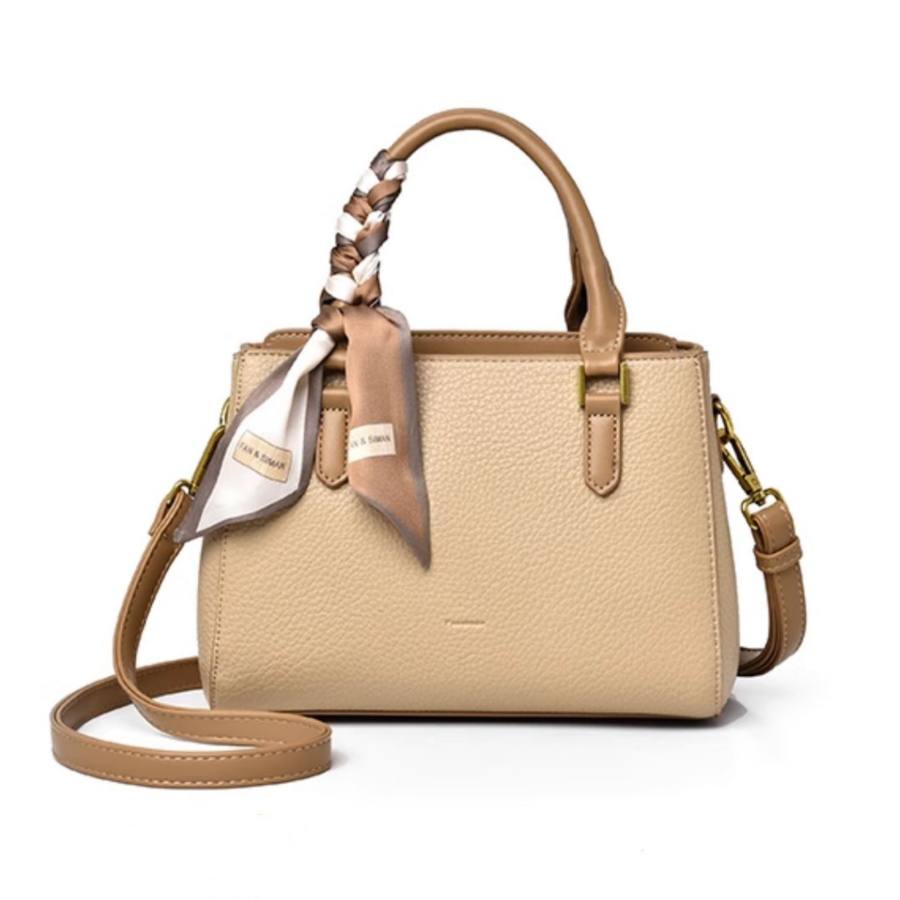 FANSIMAN Pu Tote Shopping Bag, Portable Small Square Bag, One Shoulder Handbag Regular Women's