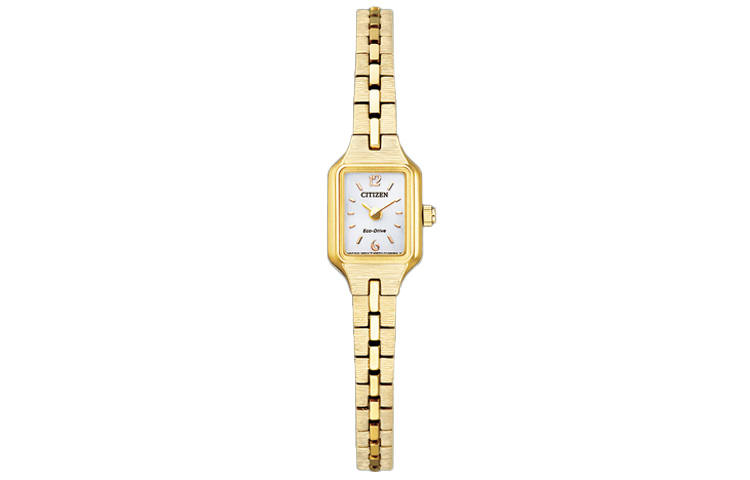 CITIZEN Solar Quartz Movement Stainless Steel Strap Watch Unisex White Dial