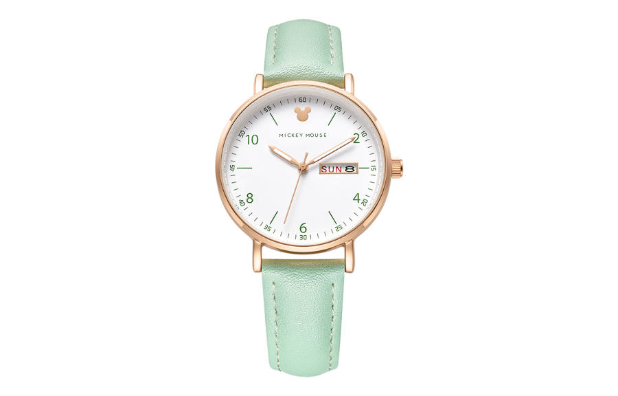 Disney 30m Waterproof Quartz Movement Artificial Leather Strap Watch Women's Watch White Dial