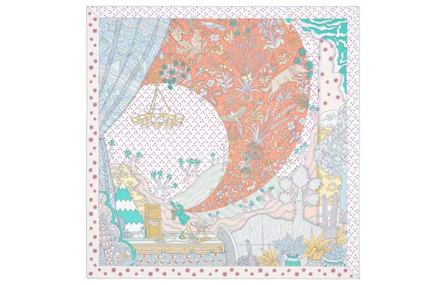 HERMES HERMES Le Premier Chant Scarves Women's
