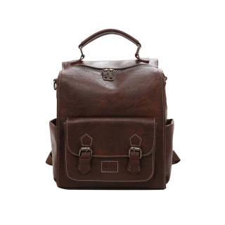 UNITE STAR Pu Backpack Women's Brown/Black/Yellow Brown