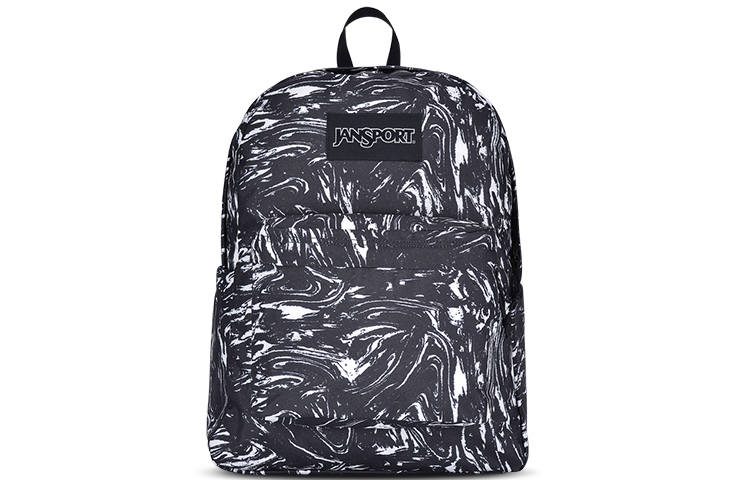 JanSport Fabric Backpack Unisex Black/White