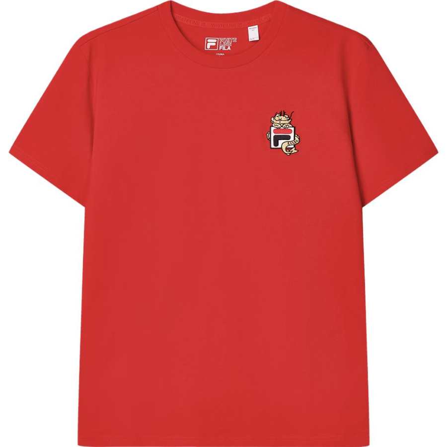 FILA Dragon Collection T Shirt Unisex Red