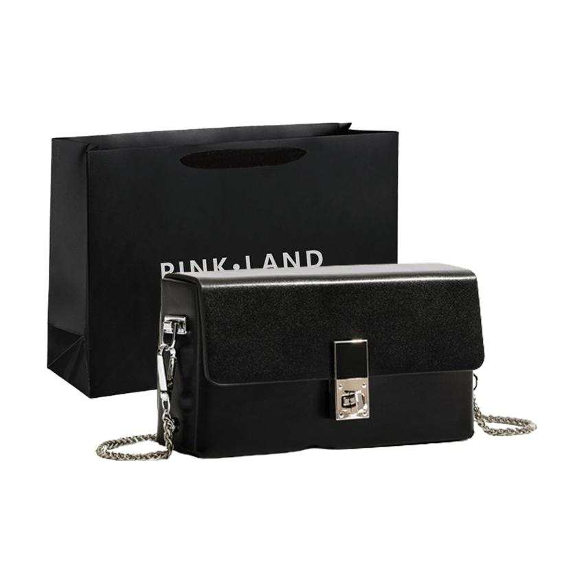 PINK·LAND Pu Crossbody Bags Regular Women's Classic Black/Burgundy Red/Trench Coat/Chestnut Brown