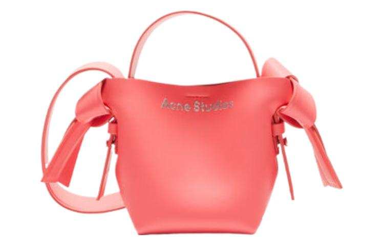 Acne Studios Musubi Calfskin One Shoulder Handbag Mini Women's Electric Glow Pink