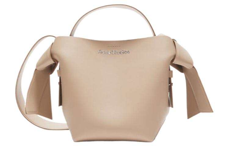 Acne Studios Musubi Calfskin Handbag, Shoulder Bag Mini Women's Taupe