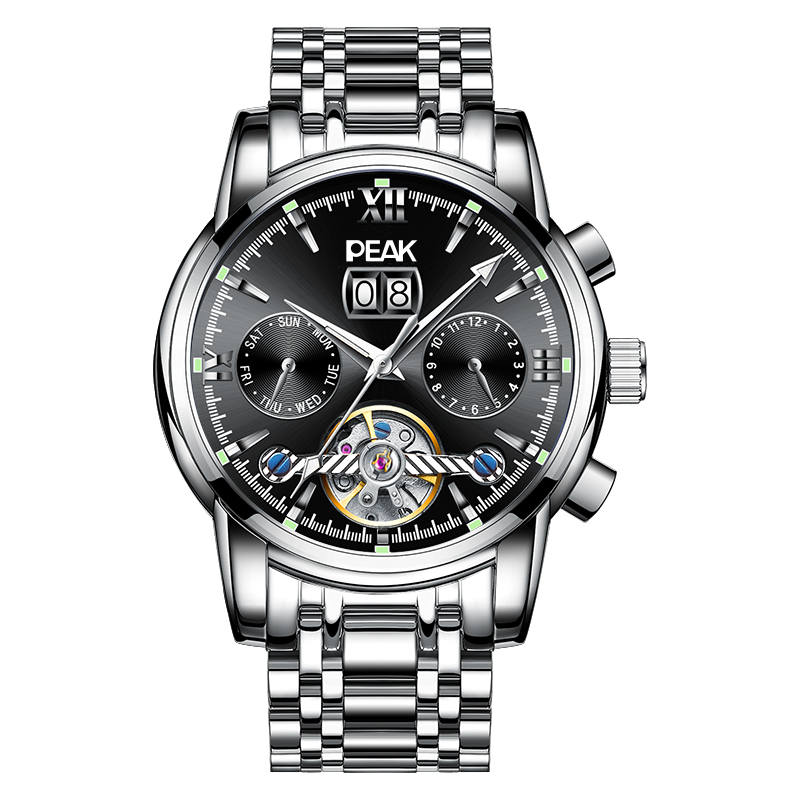 PEAK Adventure Collection Automatic Mechanical Movement Stainless Steel Watchband Watch Men's Watches