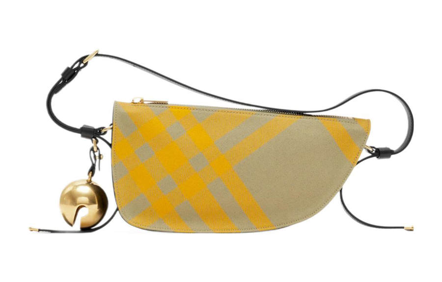 Burberry Burberry Sling Shield Check-Pattern Zipped Shoulder Bag